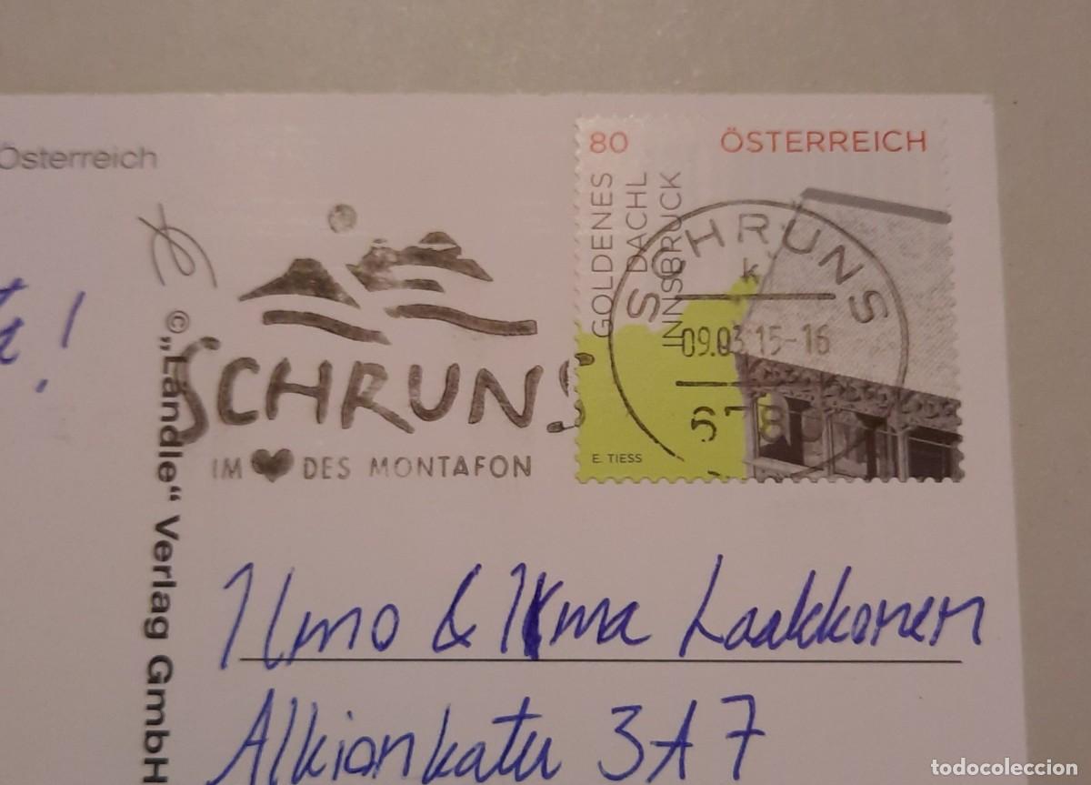 Sellos: Austria 2015 Schruns im Montafon Tarjeta postal con matasello especial