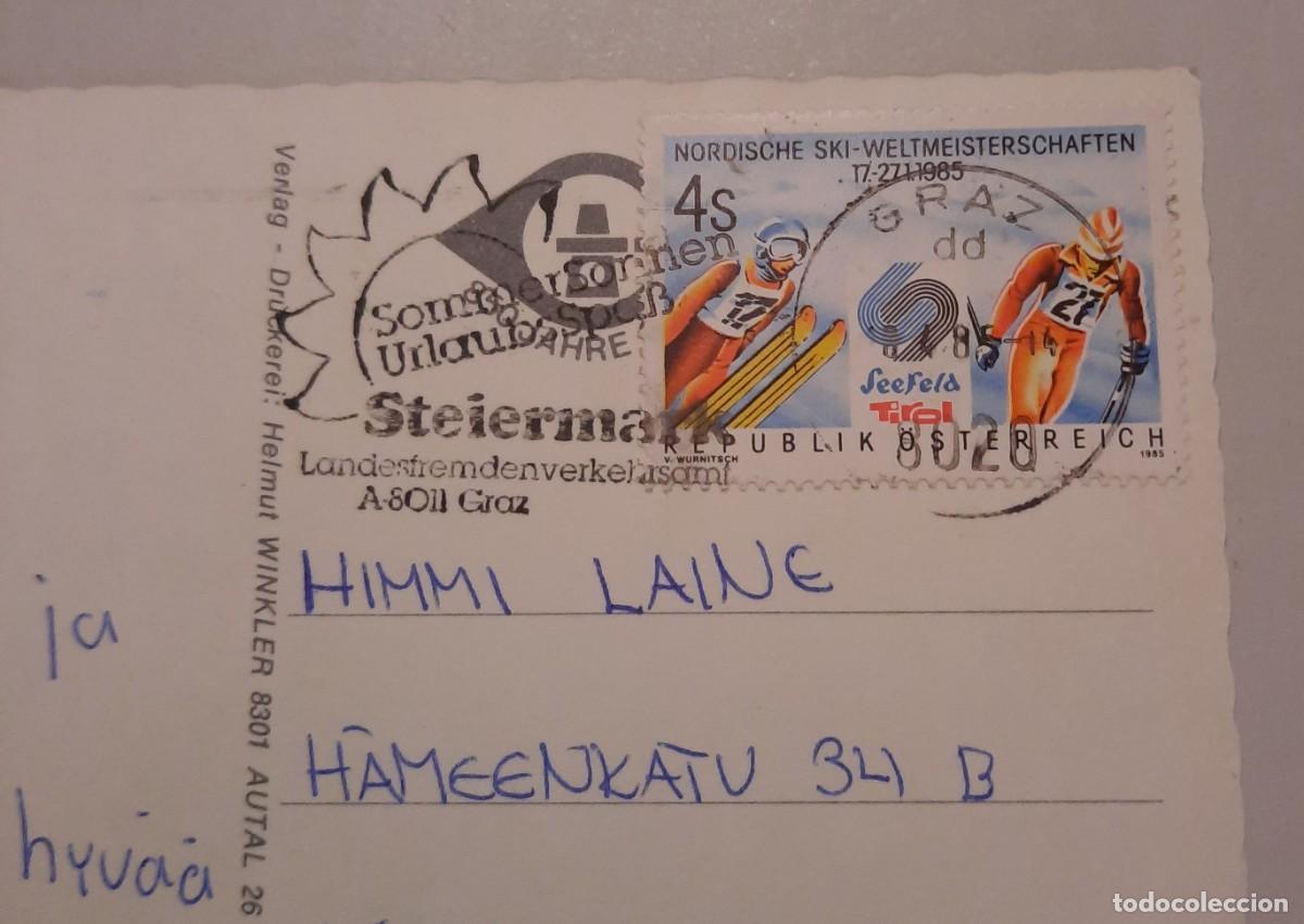 Sellos: Austria 1985 Steiermark Tarjeta postal con matasello especial