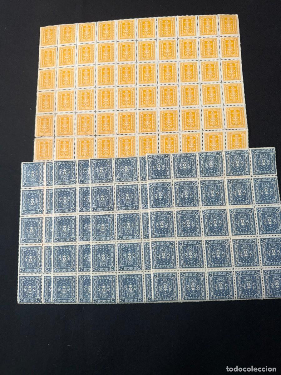 Sellos: 100 SELLOS DE 0,80 Ctms + 100 DE 0.25 TOTAL 200 DE DE AUSTRIA SELLOS NUEVOS