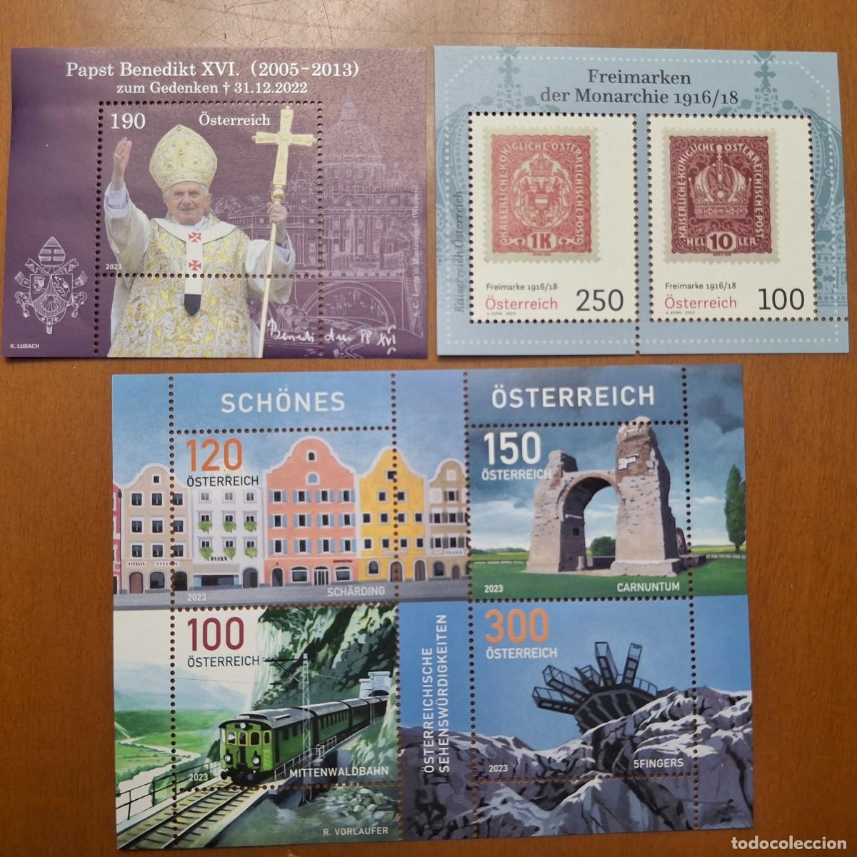 Sellos: HB886 HOJITAS BLOQUE de AUSTRIA en NUEVO ideal para tematicas (leer descripcion)