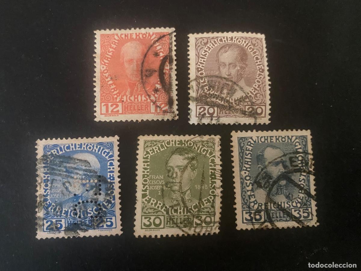 Sellos: Austria 1913 serie completa