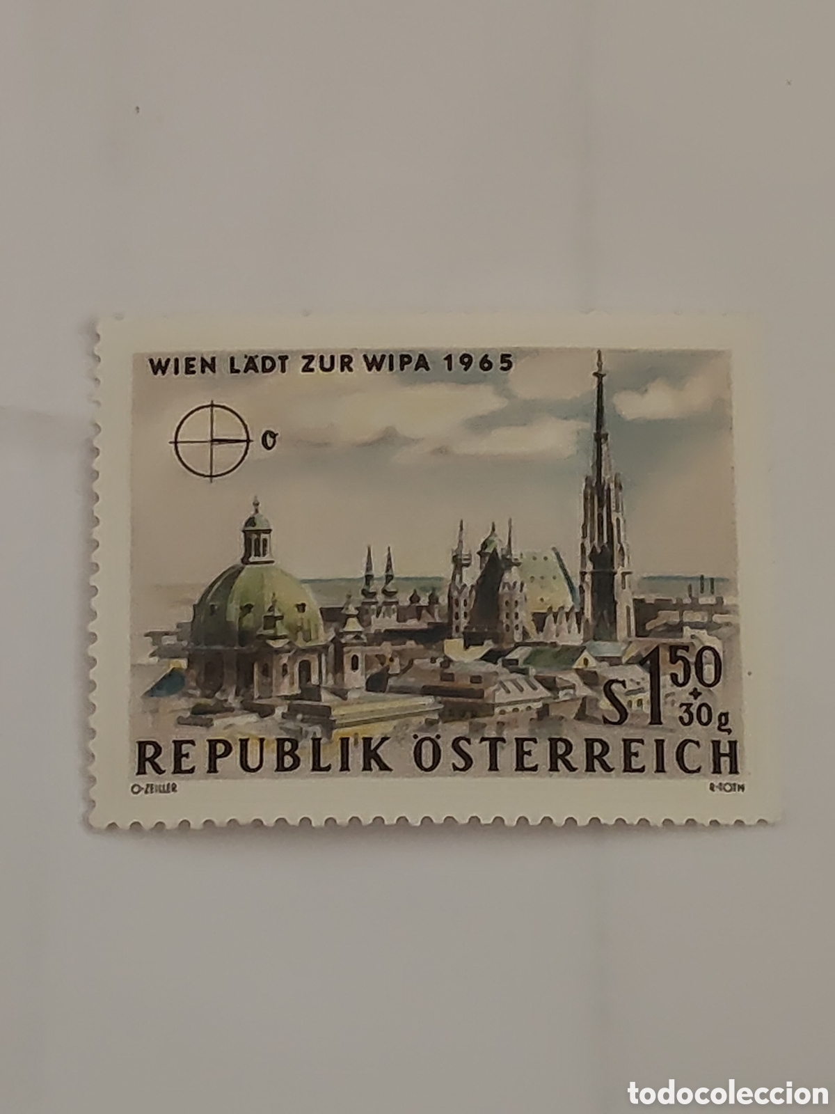 Sellos: Sello de Austria 2&ordf; exposici&oacute;n filat&eacute;lica Internacional Viena 1965