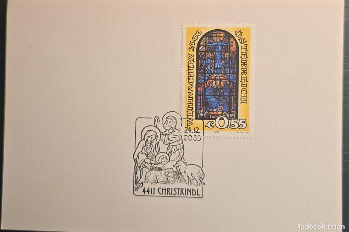 Sellos: TS)2003, AUSTRIA, PHILATELIC COVER FEATURING A STAINED-GLASS WINDOW FROM THE HOHENEMS PARISH CHURCH,