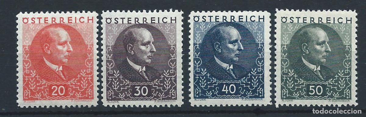 Sellos: Autriche N&deg;394/97** (MNH) 1930 - Pr&eacute;sident &rdquo;Miklas&rdquo;