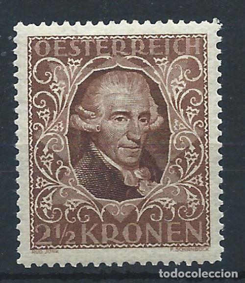 Sellos: Autriche N&deg;290** (MNH) 1922 - Compositeur &rdquo; Joseph Haydn&rdquo;
