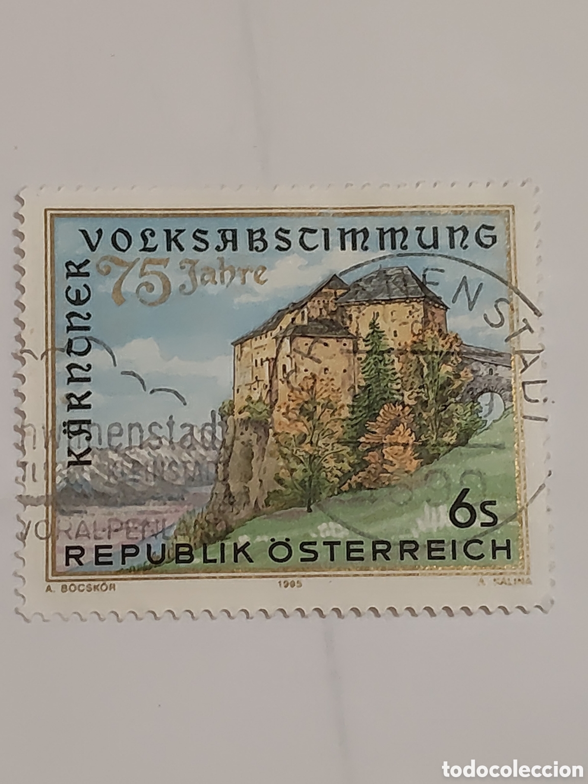 Briefmarken: Sello de Austria 75 aniversario del Plesbicito de Carintia 1995
