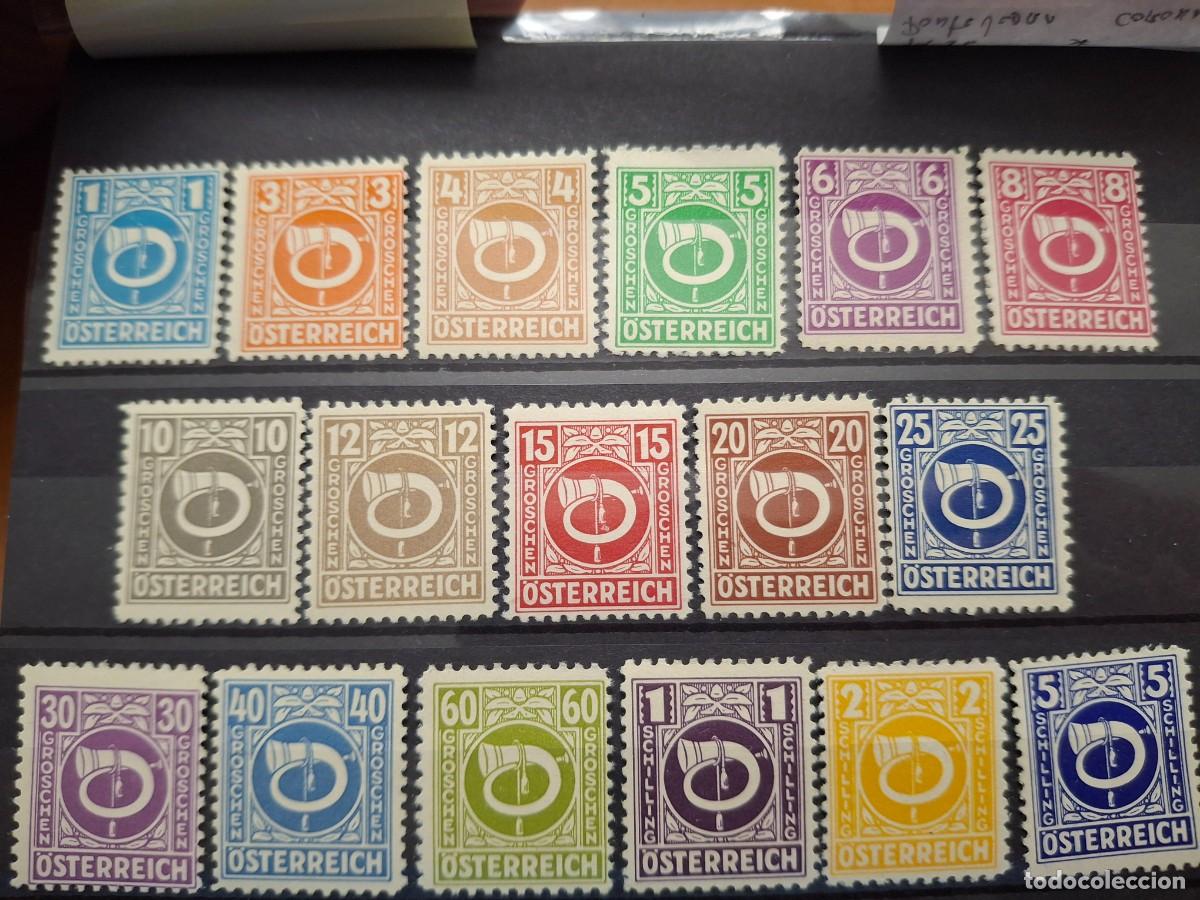 Sellos: HB1701 GRANDES SERIES MUNDIALES AUSTRIA 1945 Yvert 517/533** v.c. 26 &euro;