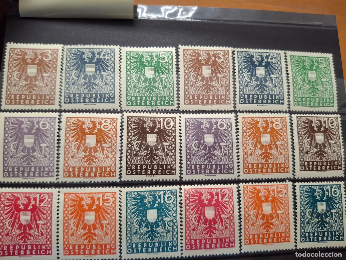Sellos: HB1702 GRANDES SERIES MUNDIALES AUSTRIA 1945 Aguila Imperial