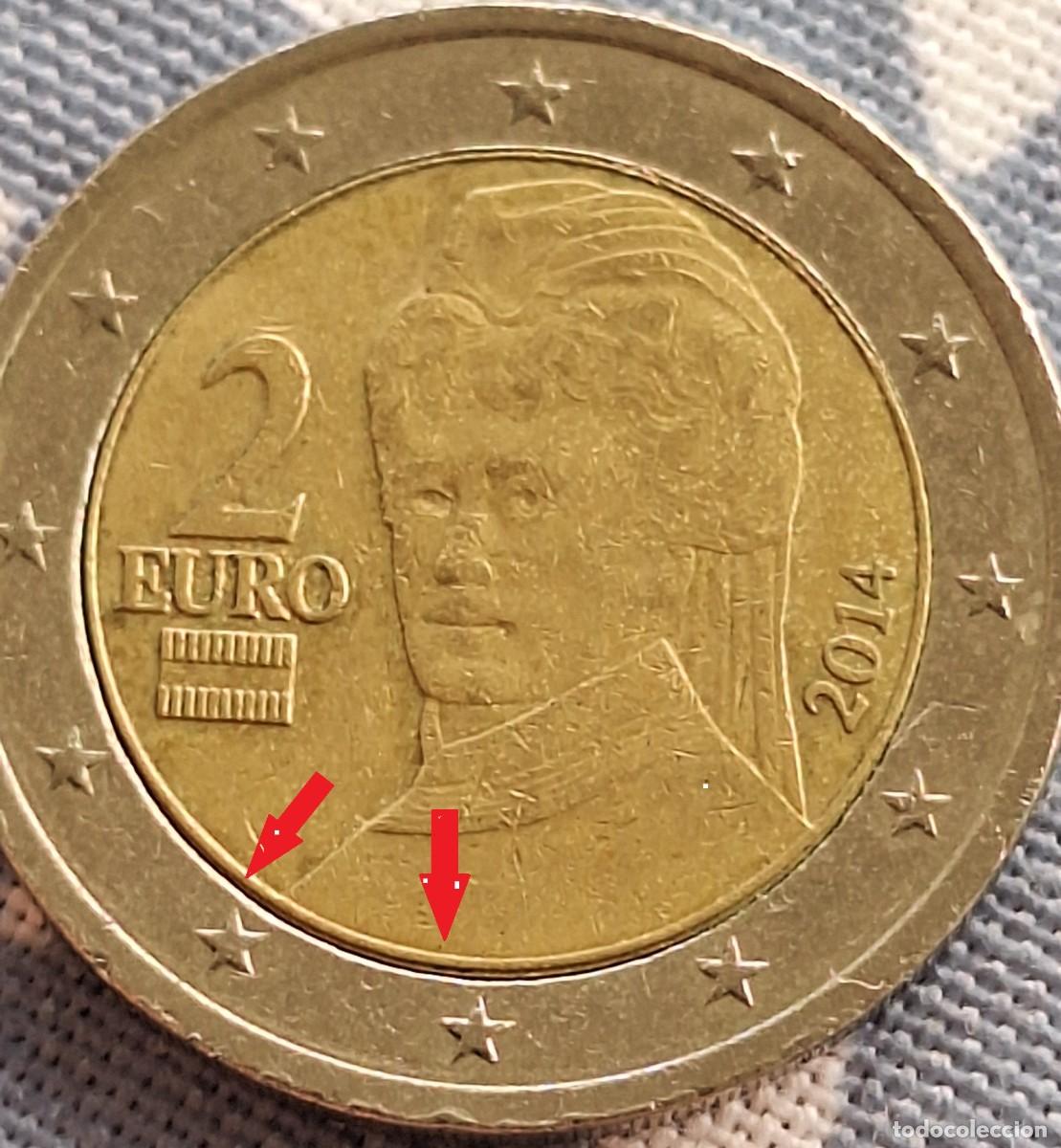 Sellos: Moneda 2 Euros Austria 2014 Rara