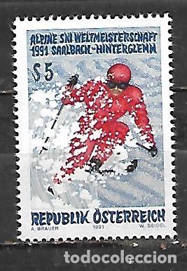 Sellos: 1991: Campeonato mundial de esqu&iacute; alp&igrave;no. Saalbach (MNH**)