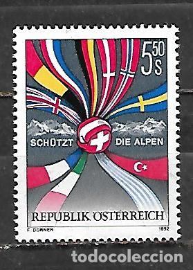 Sellos: 1992: Protecci&oacute;n de los Alpes (MNH**)