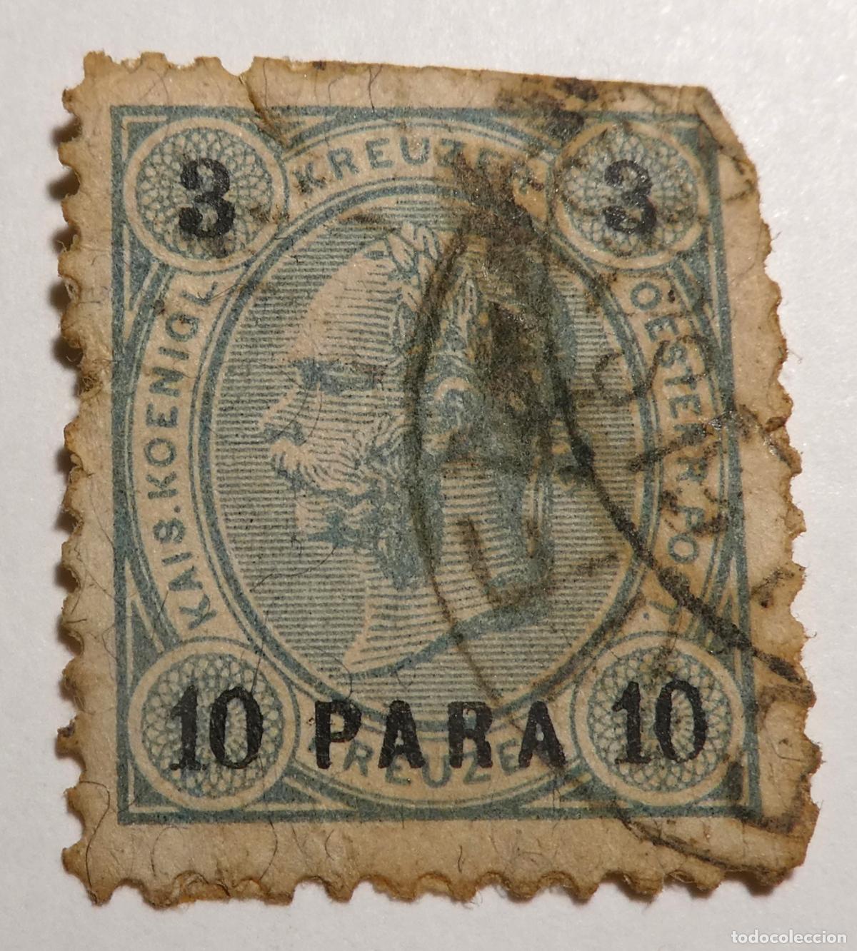 Sellos: Sello postal de Oficinas de Correos de Austria en el Levante, 1890 10 Para