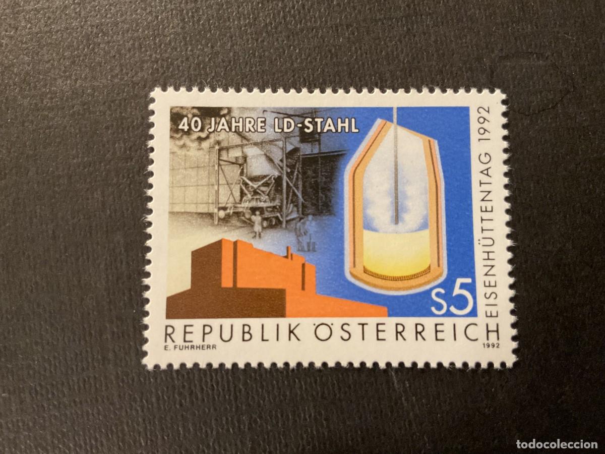 Sellos: AUSTRIA N&ordm; YVERT 1893*** A&Ntilde;O 1992. DIA INTERNACIONAL DE LA SIDERURGIA