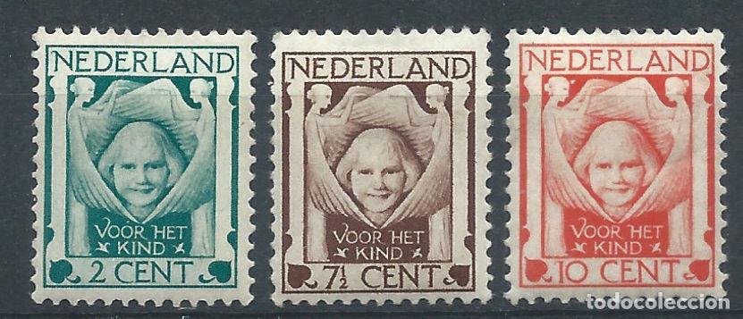 Sellos: Pays-Bas N&deg;159/61* (MH) 1924 - &OElig;uvres pour l'enfance