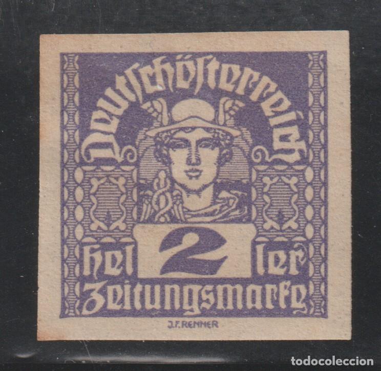 Sellos: AUSTRIA - PERIODICOS // YVERT 36 // 1920-21 .... NUEVO CON FIJASELLOS