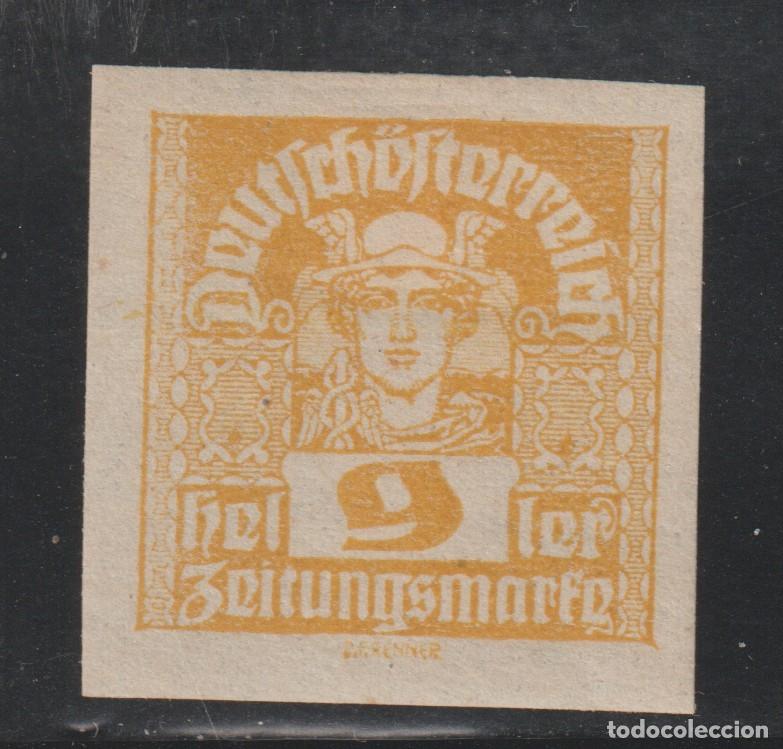 Sellos: AUSTRIA - PERIODICOS // YVERT 41 // 1920-21 .... NUEVO RASTRO DE CON FIJASELLOS