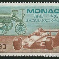 Sellos: MÓNACO 1983 - COCHES AUTOS VOITURES CARS - YVERT 1371. SELLO NUEVO.