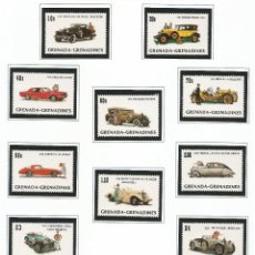 Sellos: GRENADA GRENADINES 1983. IVERT 484/93 ** COCHES ANTIGUOS – CARS – AUTOS - COCHES – VOITURES. Lote 356493370