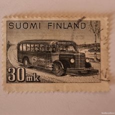 Sellos: SELLOS USADO FINLANDIA 1947 - AUTOBUS - AUTOCARES DE VIAJE