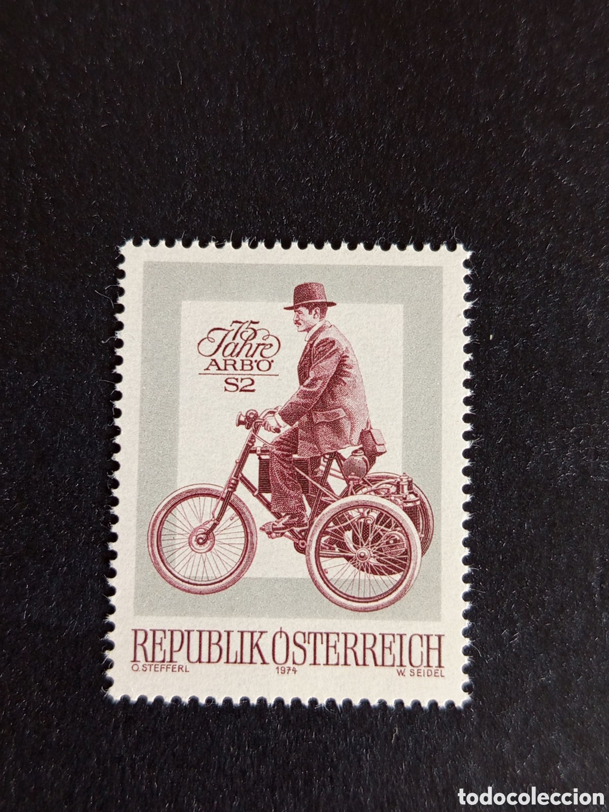 Sellos: AUSTRIA, 1974. Asociaci&oacute;n Automoci&oacute;n de Austria. Yvert 1280. Pedido m&iacute;nimo 3 &euro;. Serie completa