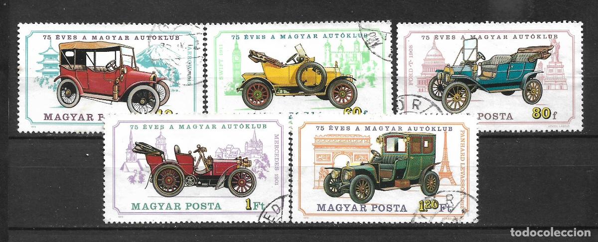 Sellos: hungria 1975 sellos usado automoviles - 22/10