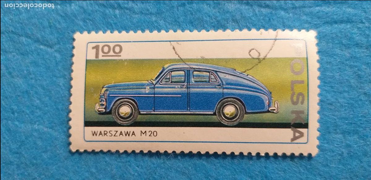 Sellos: Sello USADO. POLSKA. POLONIA. AUTOM&Oacute;VILES COCHES. Marszawa. Yvert 2299