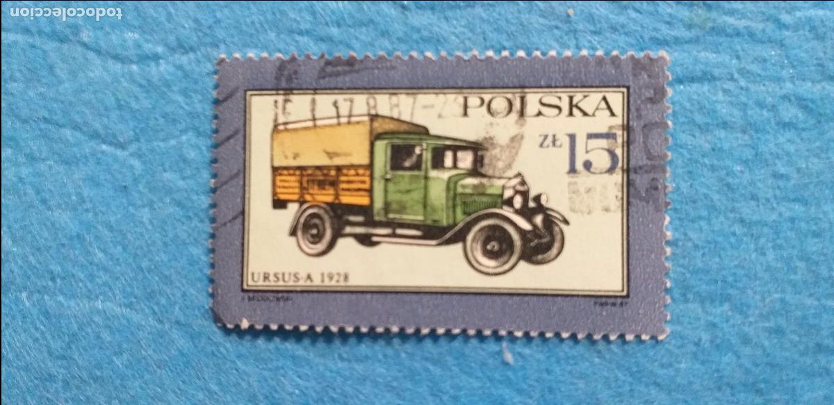 Sellos: Sello USADO. POLSKA. POLONIA. AUTOM&Oacute;VILES COCHES. Yvert 2904. Cami&oacute;n