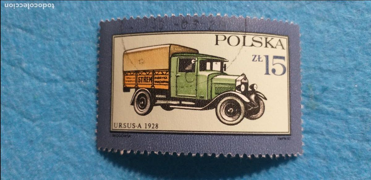 Sellos: Sello USADO. POLSKA. POLONIA. AUTOM&Oacute;VILES COCHES. Yvert 2904. Cami&oacute;n.
