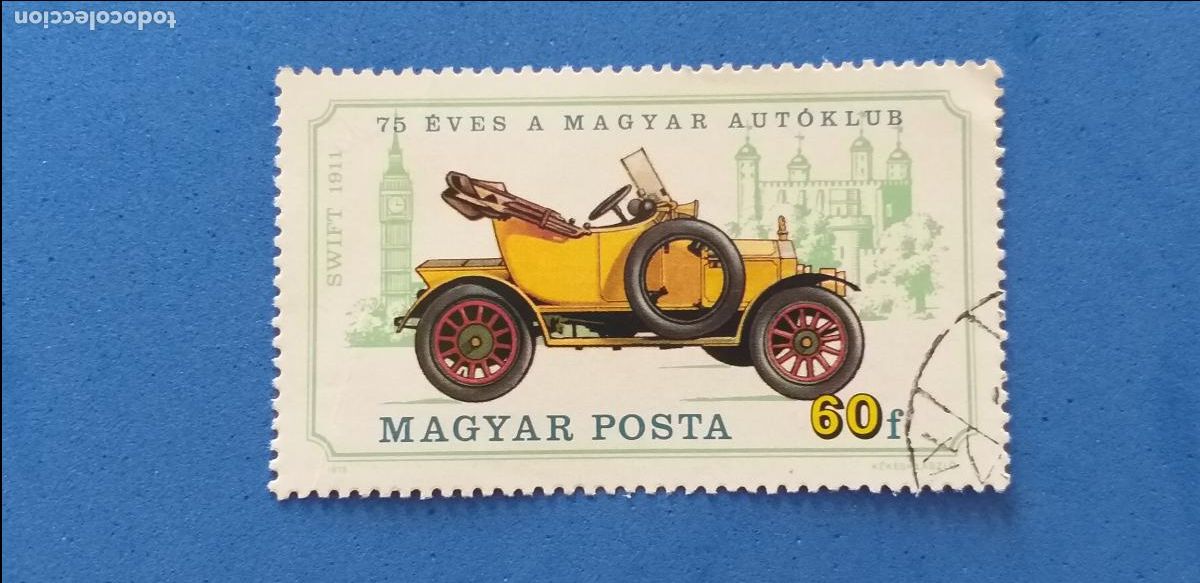 Sellos: USADO. MAGYAR, HUNGR&Iacute;A. TEM&Aacute;TICA COCHES, AUTOM&Oacute;VILES. YVERT 2426