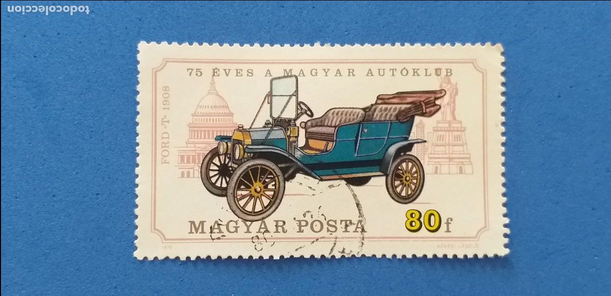 Sellos: USADO. MAGYAR, HUNGR&Iacute;A. TEM&Aacute;TICA COCHES, AUTOM&Oacute;VILES. YVERT 2427
