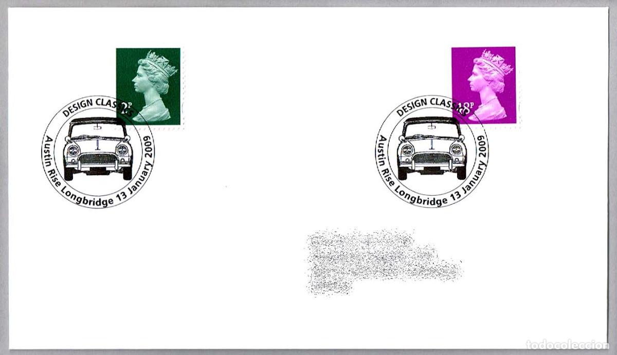 Sellos: Matasellos AUTOMOVILES - AUSTIN MINI. Longbridge, Reino Unido, 2009