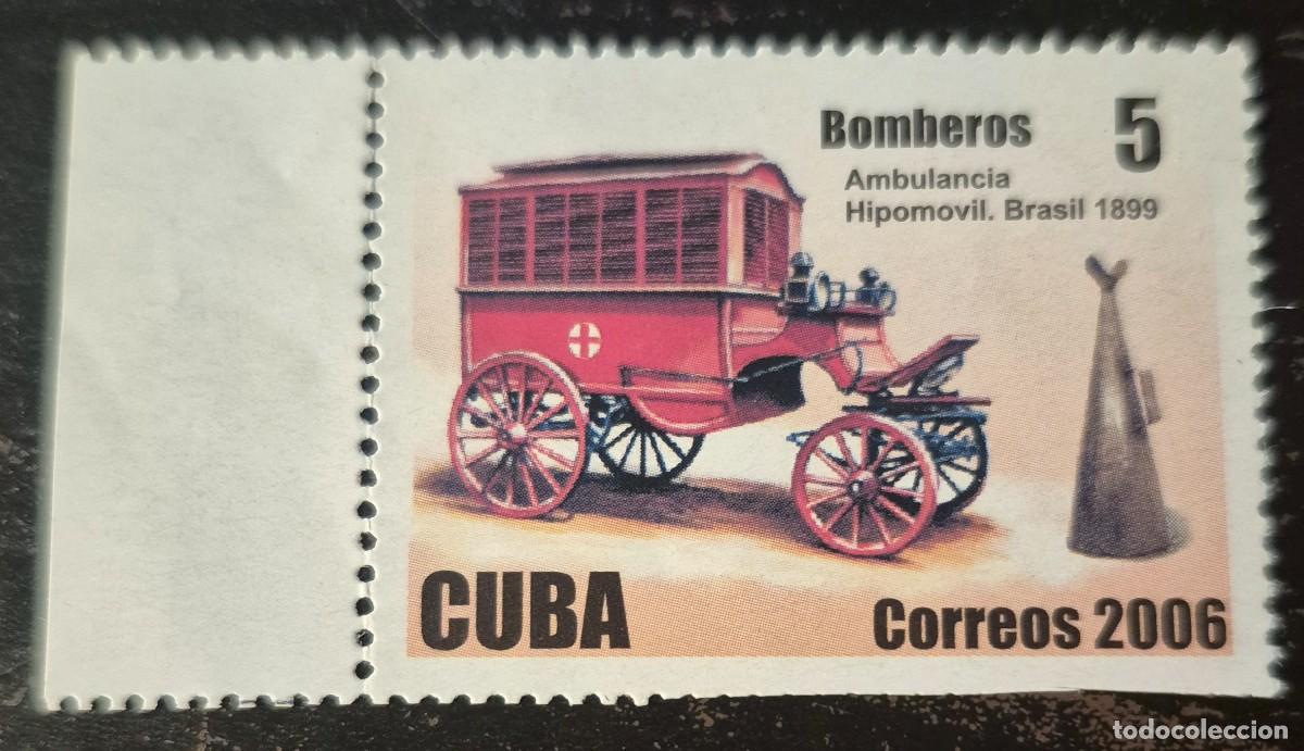 Sellos: CUBA A&ntilde;o 2006 - Autom&oacute;viles de Bomberos - Nuevo con goma- Se env&iacute;a el de la imagen