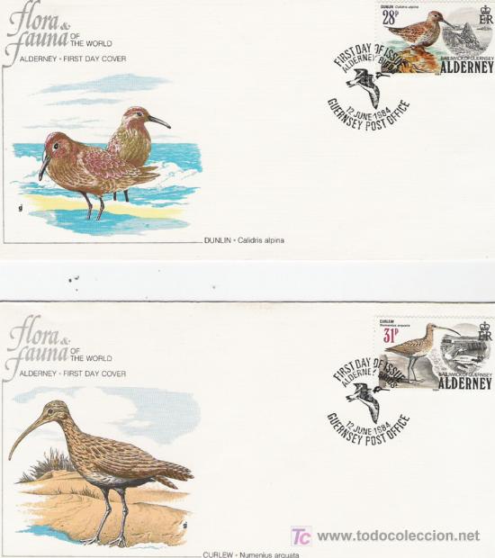 Sellos: RARA SERIE DE ALDERNEY DE LA TEMATICA DE AVES - Foto 1