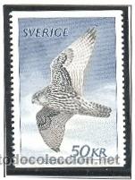 Sellos: SUECIA 1981 - PAJARO - HALCON - Yvert 1122** - Foto 1
