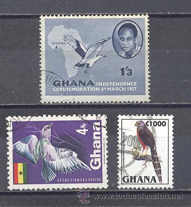 Sellos: GHANA, AVES, USADOS - Foto 1