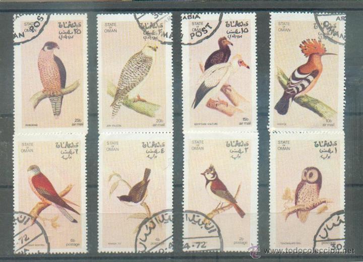 Sellos: AVES - SERIE DE OM&Aacute;N - Foto 1