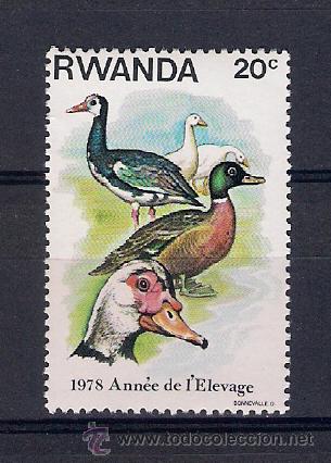 Sellos: aves de ruanda. a&ntilde;o 1978 - Foto 1