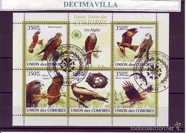 Sellos: L724, COMORES, 2009, AGUILAS - Foto 1