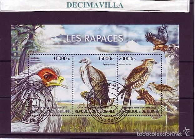 Sellos: L730, GUINEA, 2013, AVES RAPACES - Foto 1