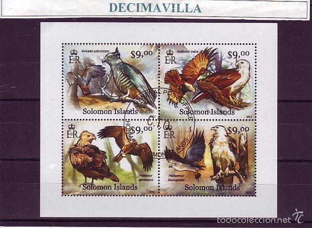 Sellos: L774, SALOMON ISLAS, 2012, AVES RAPACES - Foto 1