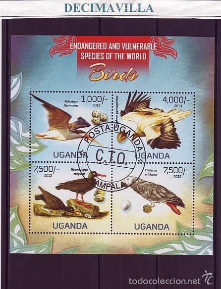 Sellos: L791, UGANDA, 2013, AVES - Foto 1