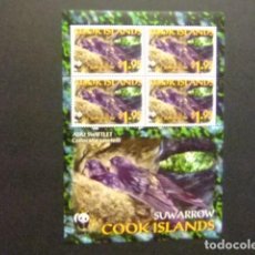 Sellos: COOK ISLANDS 2005 FAUNA W.W.F BIRDS PAJAROS OISEAUX YVERT 1227 ** MNH. Lote 109891495