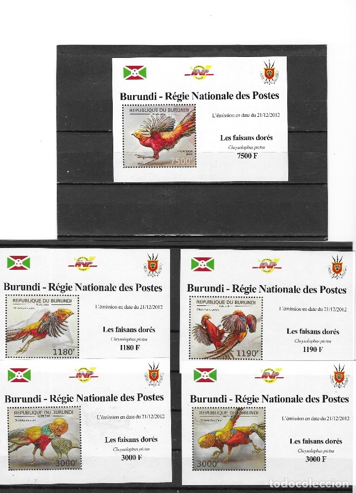 Sellos: BURUNDI N&ordm; A&Ntilde;O 2012 (**) - Foto 1