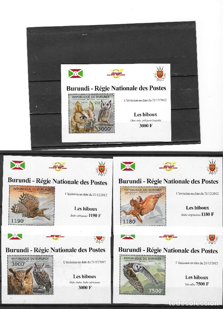 Sellos: BURUNDI N&ordm; A&Ntilde;O 2012 (**) - Foto 1