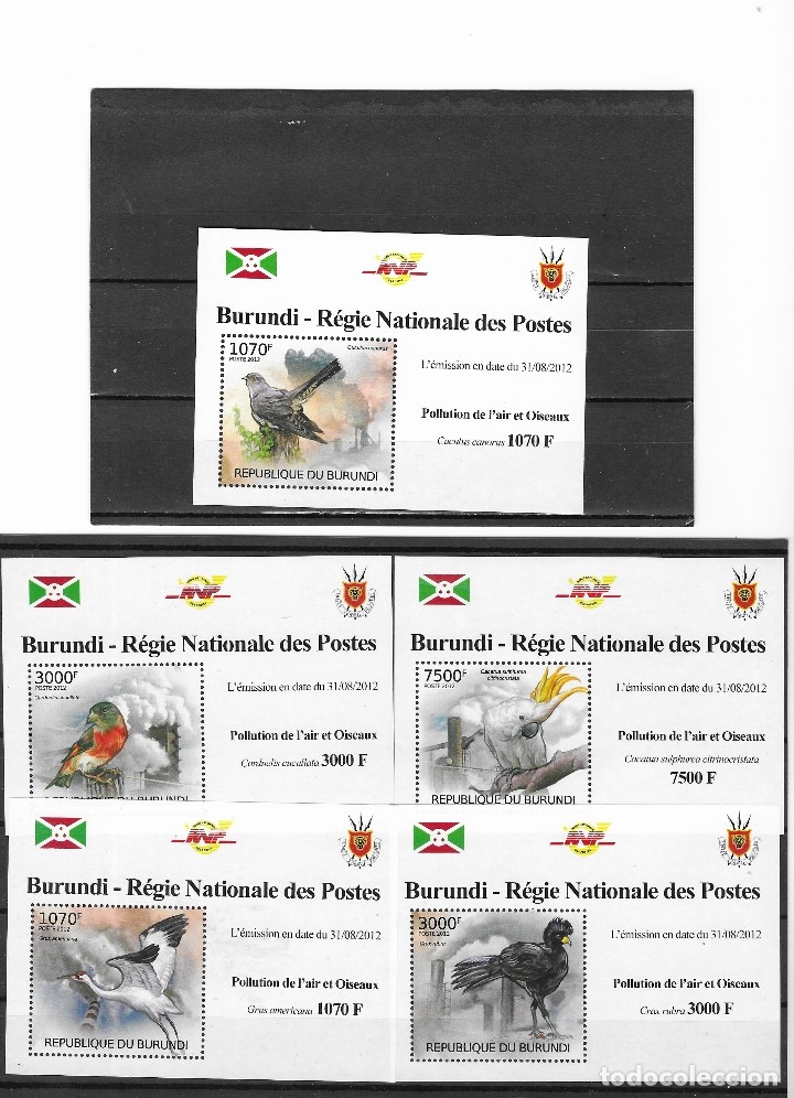 Sellos: BURUNDI N&ordm; A&Ntilde;O 2012 (**) - Foto 1
