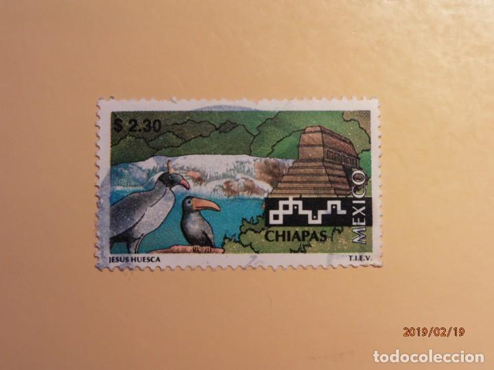 Sellos: MEXICO - CHIAPAS - AVES, EL TUCAN. - Foto 1