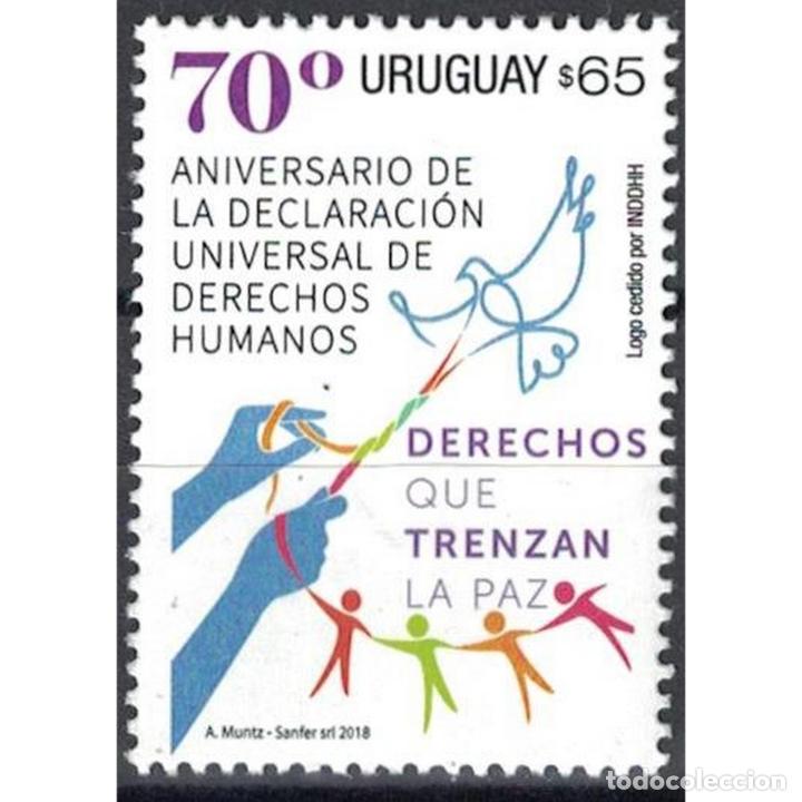 Sellos: ⚡ Discount Uruguay 2018 70th Anniversary of the Universal Declaration of Human Rights MNH - - Foto 1 - 304341968