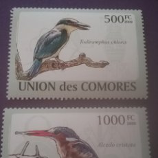Sellos: SELLO COMORAS (I. COMORES) NUEVO/2009/PAJAROS/AVES/ANIMALES/MARTIN/PESCADOR/ALCION/ACORALLADO/FAUNA/