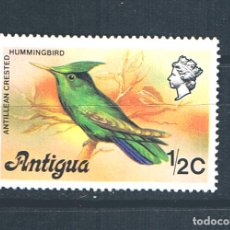 Sellos: ANTIGUA 1976 COLIBRÍ - SELLO AVES, PAJAROS DE SUDAMERICA, ANTILLAS, CARIBE. Lote 320685898