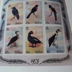 Sellos: BIRDS OF BELIZE BELIZE 1978 - FAUNA - AVES - PAJAROS - YVERT Nº 387/402**. Lote 348707858